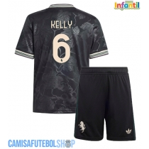 Camisa de time de futebol Juventus Lloyd Kelly #6 Replicas 3º Equipamento Infantil 2025-26 Manga Curta (+ Calças curtas)